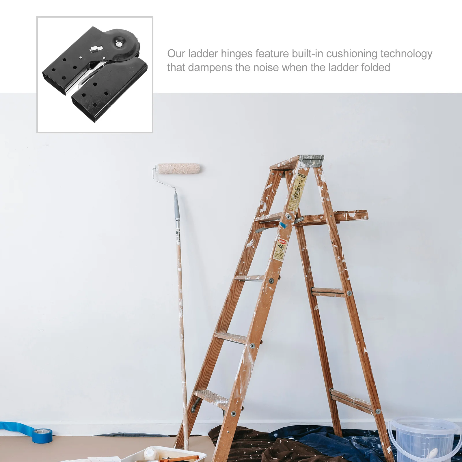 Hinge Heavy Duty Self Soft Closing Design Folding Step Ladder Parts Attic Ladder Accessories Construction Hardware