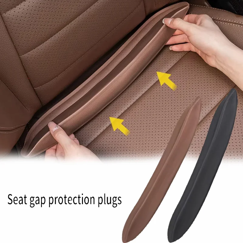 Durable Plug-In Car Seat Gap Filler Elastic Polyurethane Seat Crevice Filling Strip Universal Seat Blocker Prevent Dropping