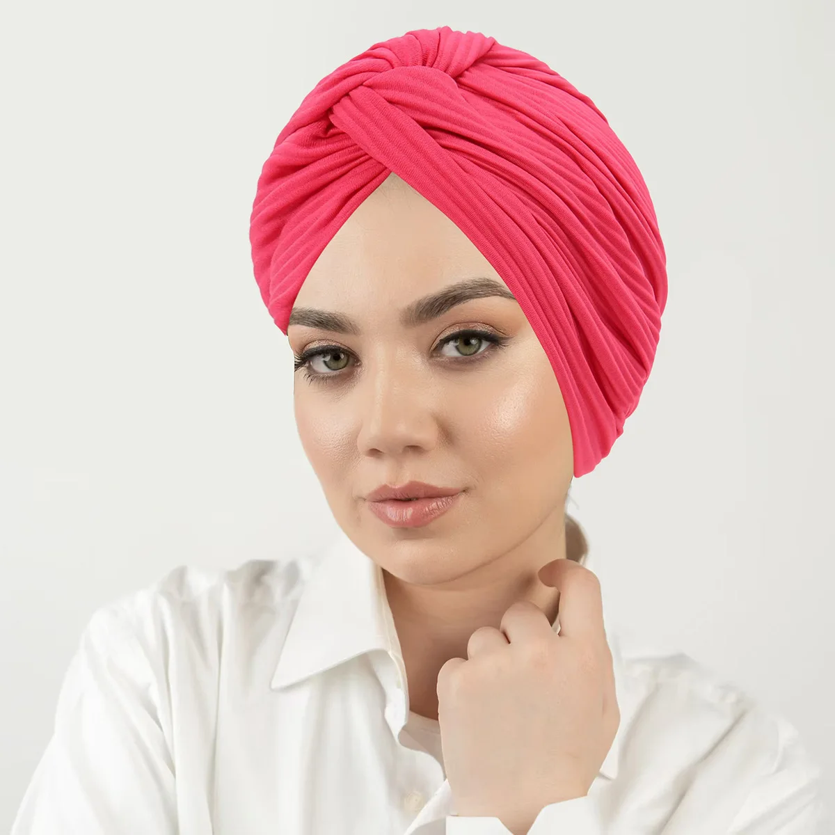 جديد تويست عقدة عمامة قبعة هندية المرأة مسلم الحجاب الداخلي قبعة بونيه بيني فقدان الشعر رئيس التفاف الكيماوي قبعة وشاح Turbante Mujer