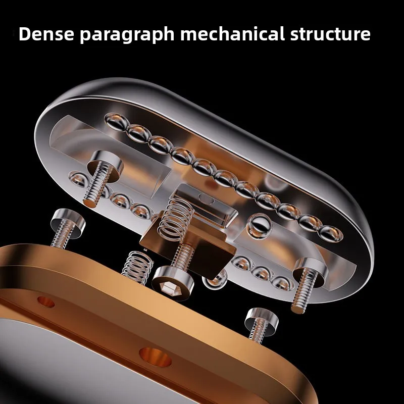 EDC Metal Haptic Click Coin Fidget Slider, Mechanical Push Card Stress Reducer Toy Finger Spinner for Men