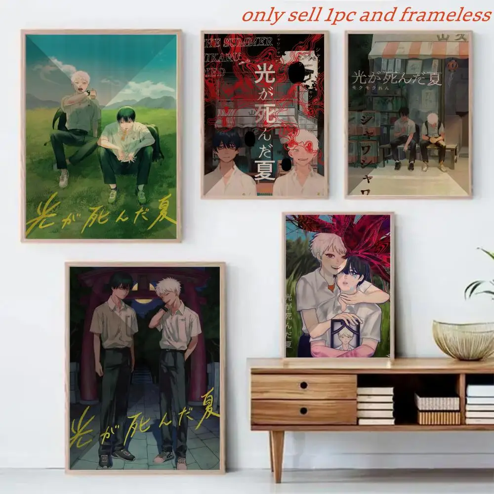 Anime The S-Summer Hikaru Died Poster Canvas Mural For Interior Walls Crease-Free Beautiful For Living Room Bedroom