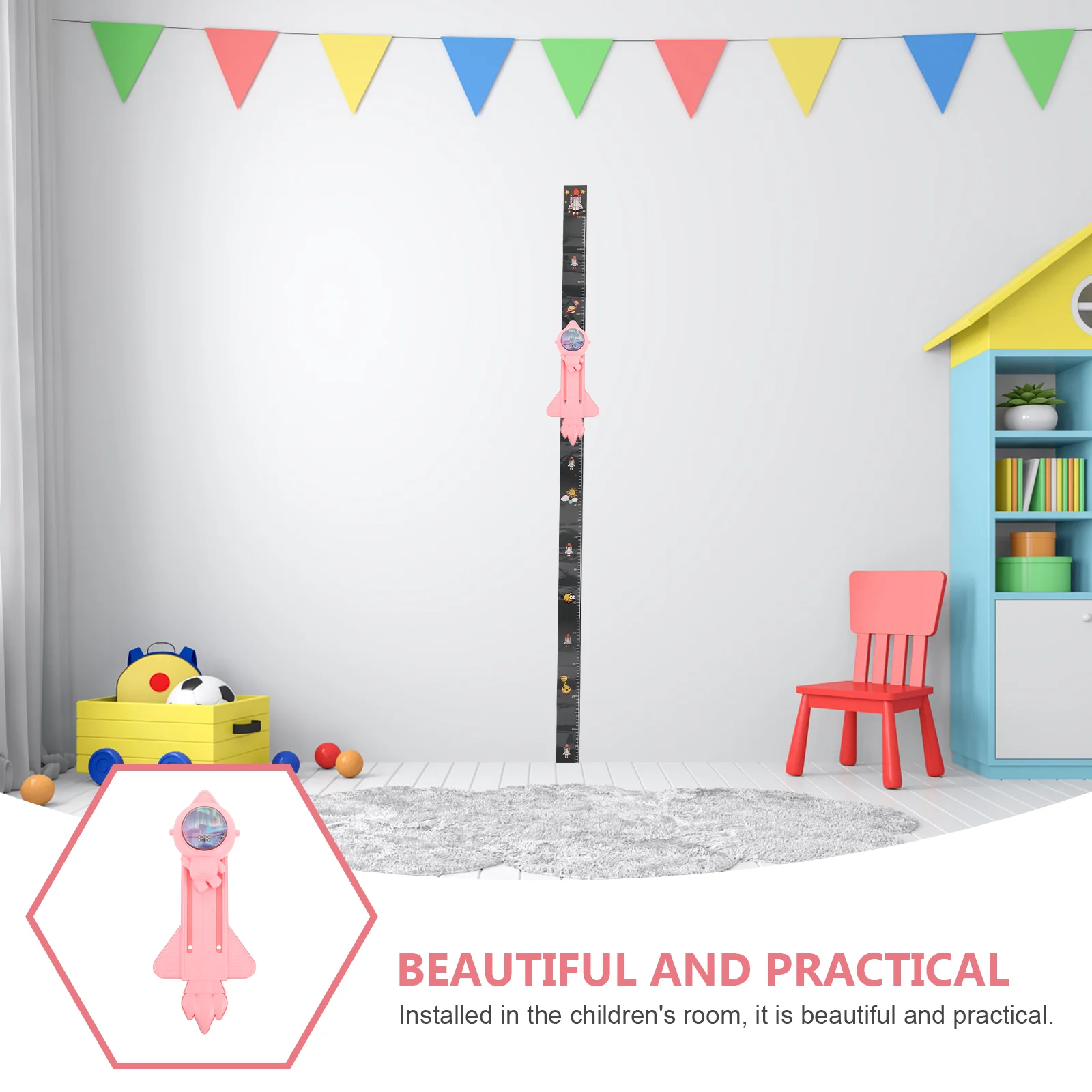 High Jump Counter for Kids Vertical Measuring Device Trainer Children Wall Exercise Tester Tool Testing Plastic Height Touch