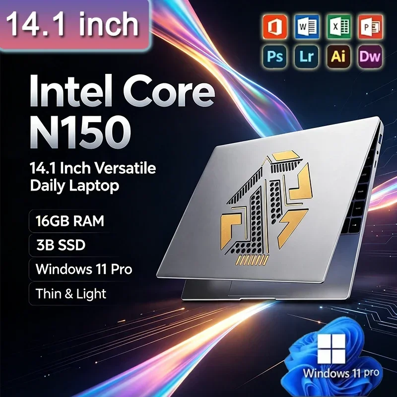New Ultra Slim Laptop Intel Core N150 14.1