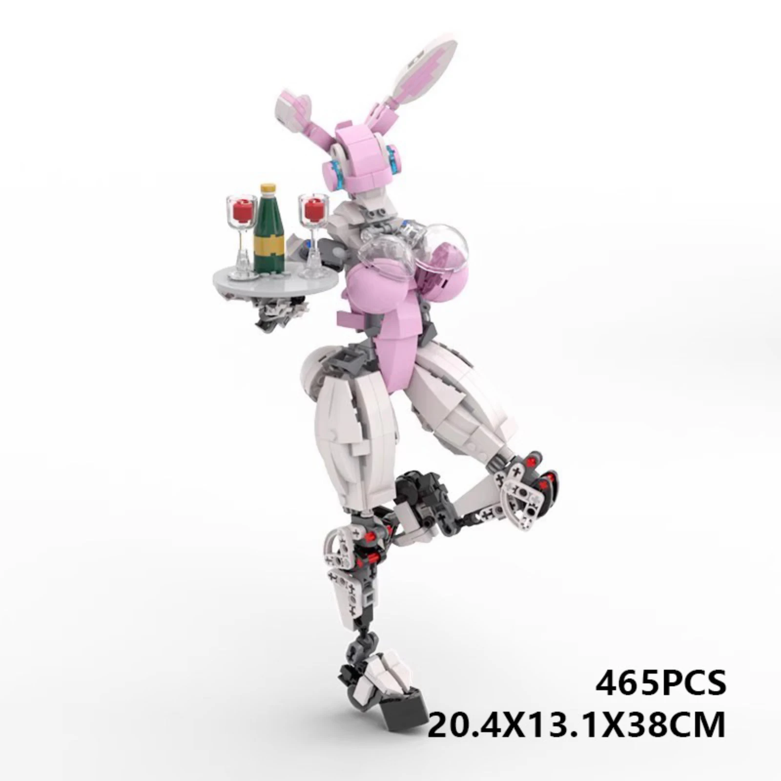

MOC Mecha Girl Bunny Girl Mobile Suit Robot Small Particle Building Blocks DIY Collection Gift