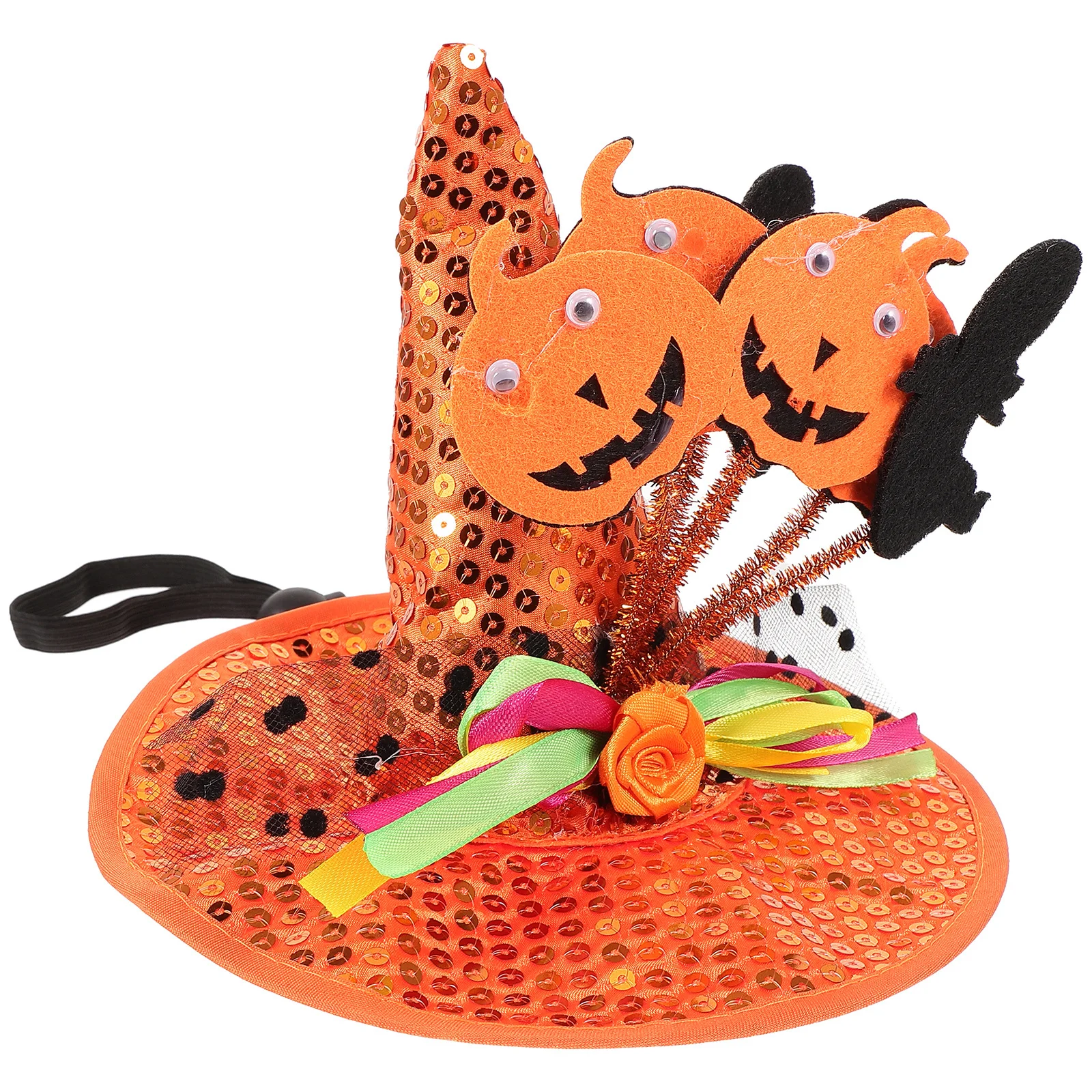 

Halloween Pet Headdress Durable Cloth Funny Dog Cat Witch Hat Halloween Party Costume Hat Hats for Dogs Pet Cat Headdress