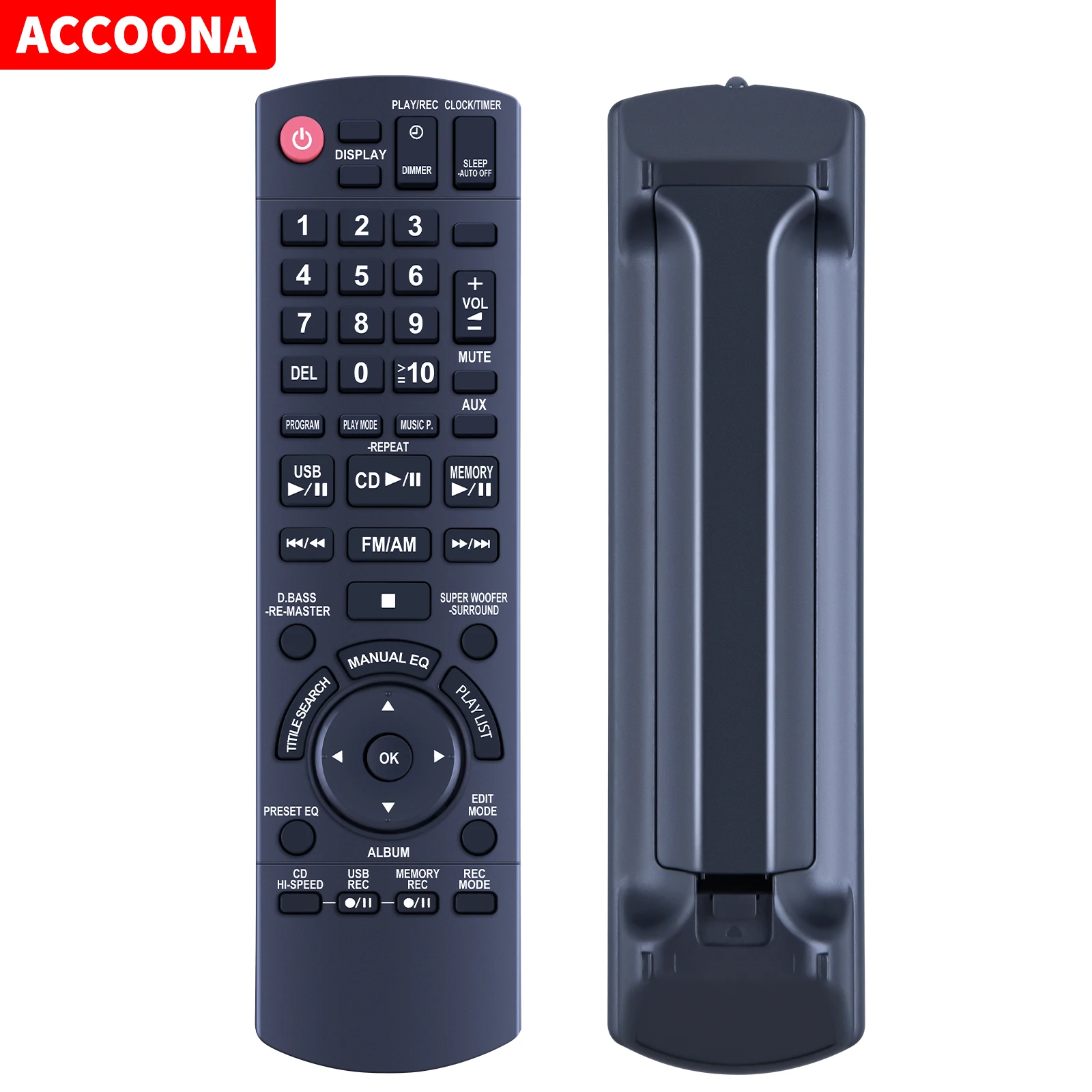 

Remote Control For Panasonic N2QAYB000503 SA-AKX50 SA-AKX50GN SC-AKX50GN SA-AKX50GNK SC-AKX50GNK SA-AKX50PN CD Audio System