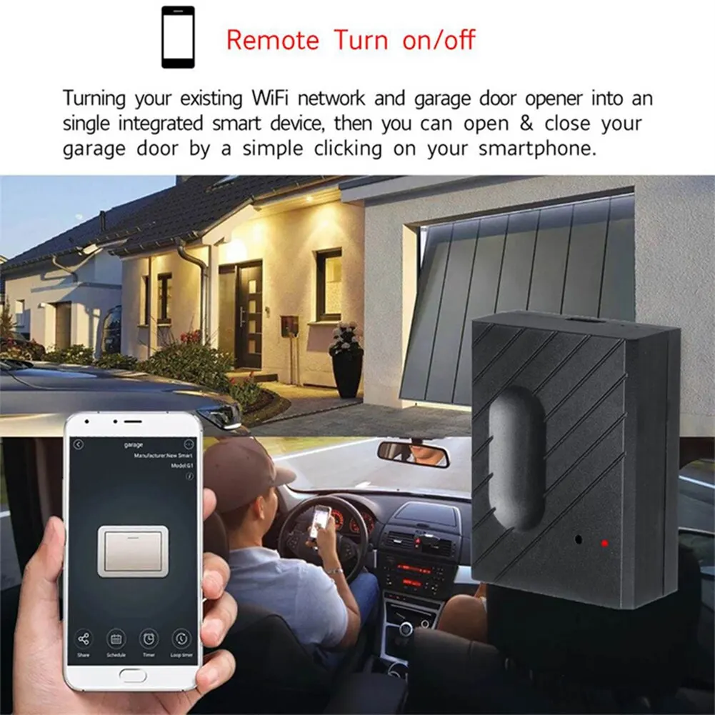 EWelink Tuya Wifi Intelligent Garage Door Switch APP Remote Conrtrol Wireless Controller Work With Alexa Google Home