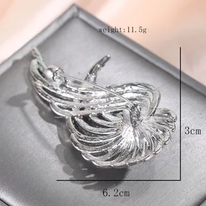 Glamorous Men and Women Pearl Wings Broche, Elegant Clothing, Date Clothing, Banquet, Party, Vacation Gift, 1PC 8 Main Perola Sales - №2