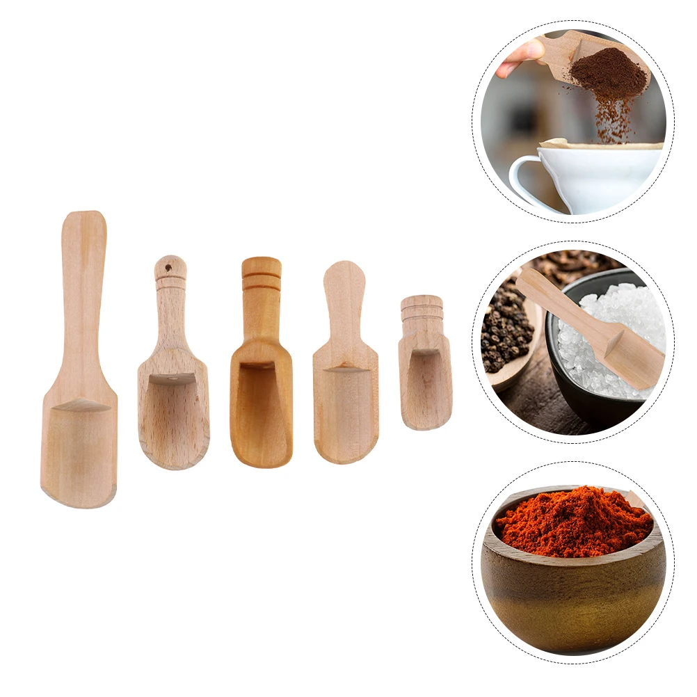 

Wooden Salt Tea Scoop Kitchen Gadget Spice Tool Eco Friendly Rust Proof Bath Salt Coffee Flour Sugar Candy
