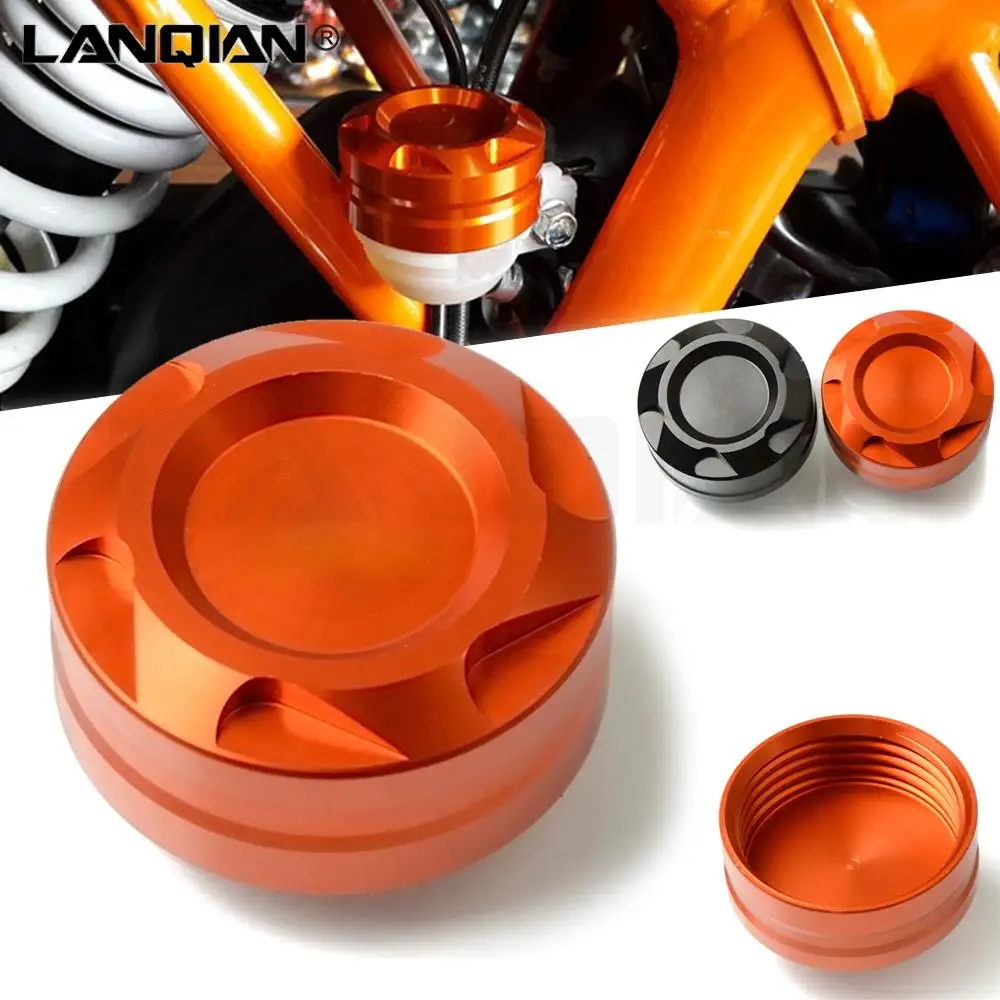 

CNC Hight quality Motorcycle Accessories Front Brake Fluid Reservoir Cover Cap For 125 200 390 2018 ALLYears