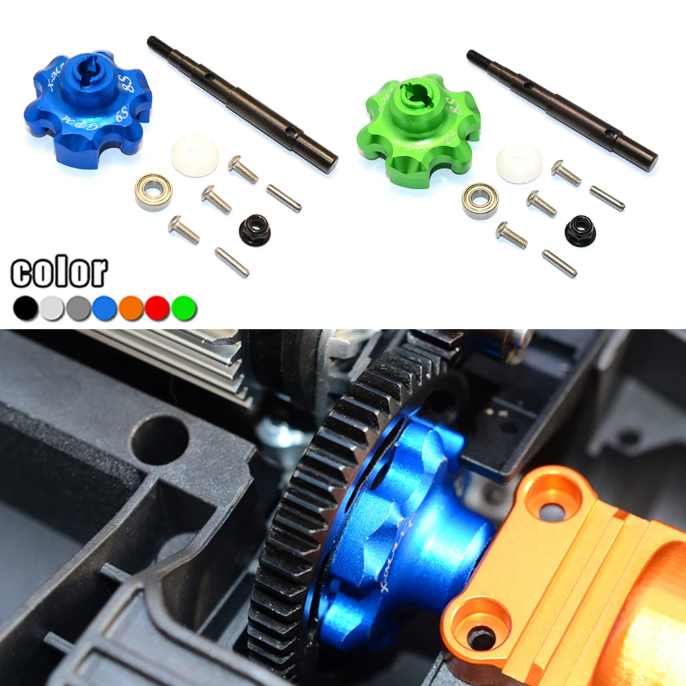 

GPM Metal Front/rear transmission cush drive Housing + steel Input shaft 7793X/7785X for 1/5 X-Maxx 6S/8S 77086-4 Monster Truck