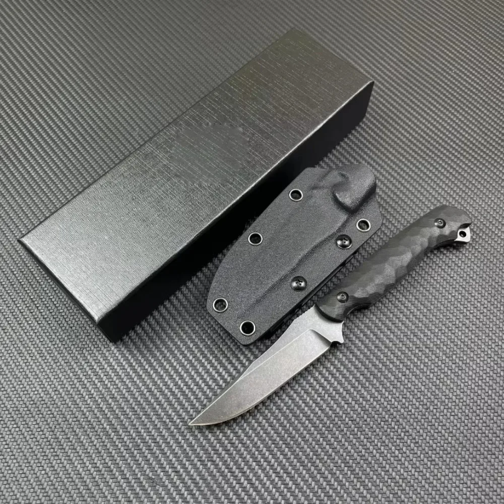 

Уличный фиксированный нож с лезвием из стали 9Cr13Mov и рукоятью G10 – полезный портативный прямой нож для туризма и выживания, а также для нарезки фруктов