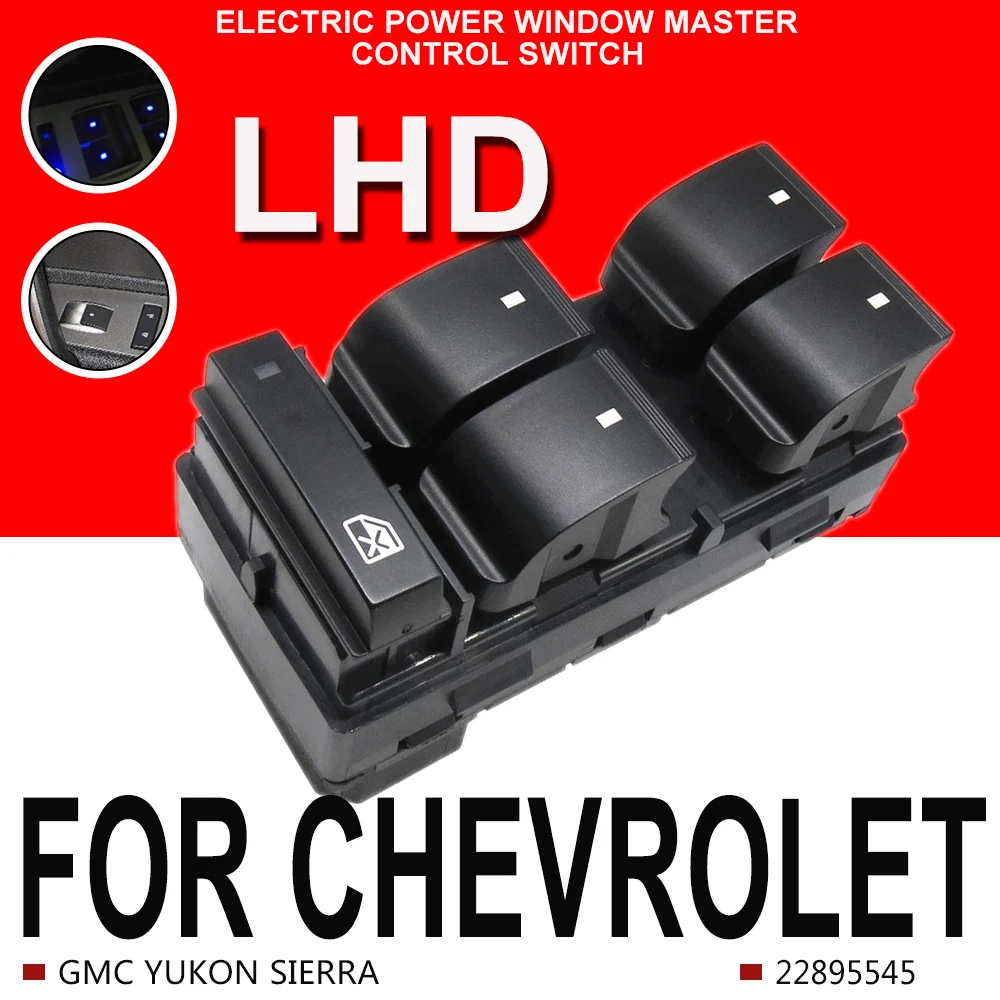 Power Master Fensterheber Steuersc halter Regler Knopf für Chevy Silverado GMC Sierra Traverse Hhr Yukon Buick 20945129