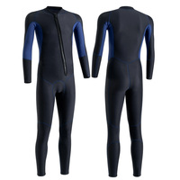Wetsuit Men's 3MM Thickened Warm Winter Swimsuit Cold Wet Surf Suit Snorkeling One-piece Wetsuit Women's