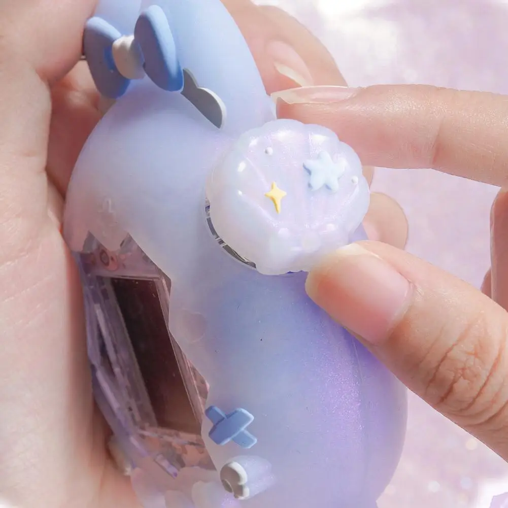 Cute Shell Pearl Silicone Knob Button Caps Replacement Protective Covers For Tamagotchi Paradise Accessory Collectible Toy