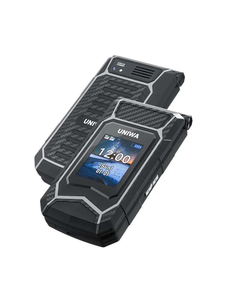UNIWA X29 – telefon komórkowy z obudową typu „flip”, dużymi przyciskami, podwójną kartą SIM, obsługą MP3 i MP4, Bluetooth 2.1 oraz rosyjską klawiaturą, przeznaczony dla osób starszych. — zdjęcie produktu 7
