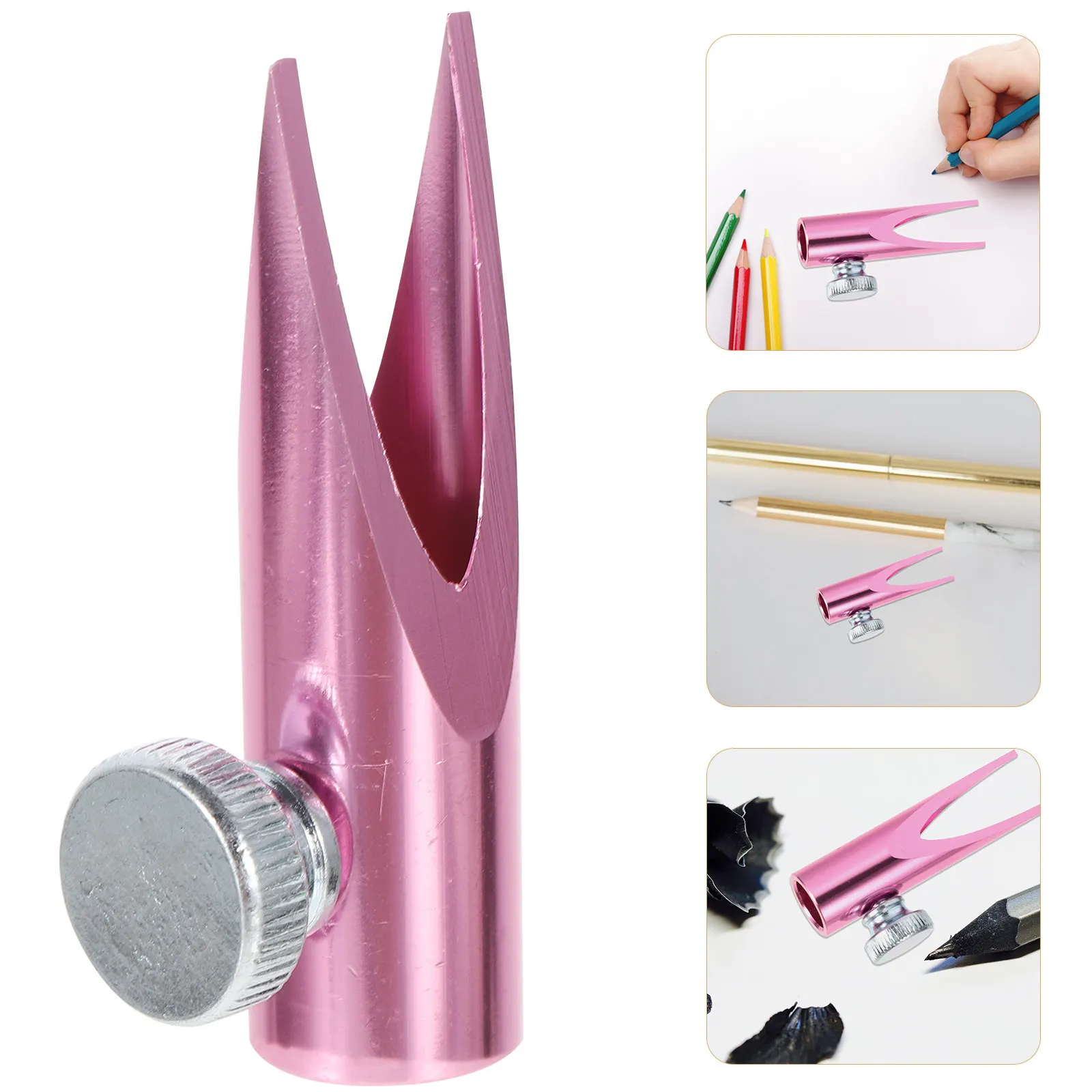 Eyebrow Pencil Sharpener Small Size Student Friendly Compact Sharpener for Makeup Artists Teens Sharpens Four Styles