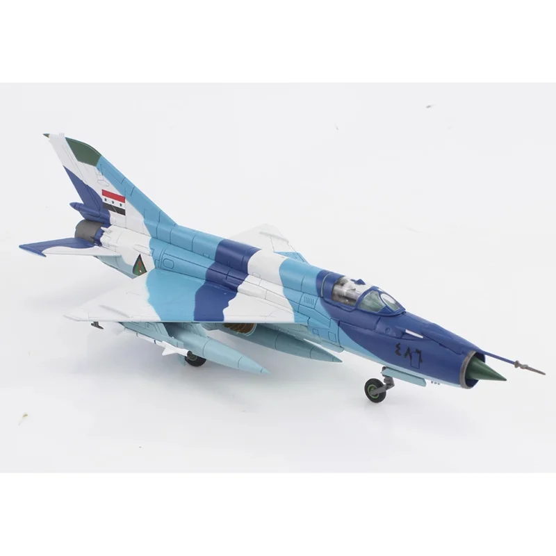 HM دييكاست 1/72 مقياس Mig21 الطائرات المقاتلة MIG-21 القوات الجوية العراقية 9th سرب 1986 سبيكة نموذج طائرة جمع الديكور