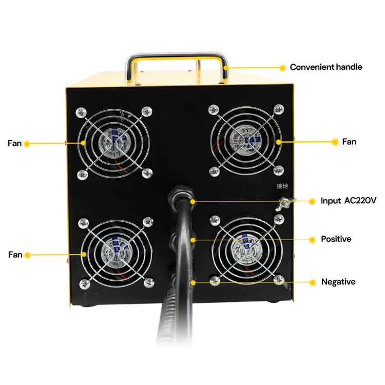 Customized Industrial AC 220V DC 58.4V 58.8V 48V 80A 100A 60V70A 72V60A 96V45A Electric Lifting Platform Battery Charger