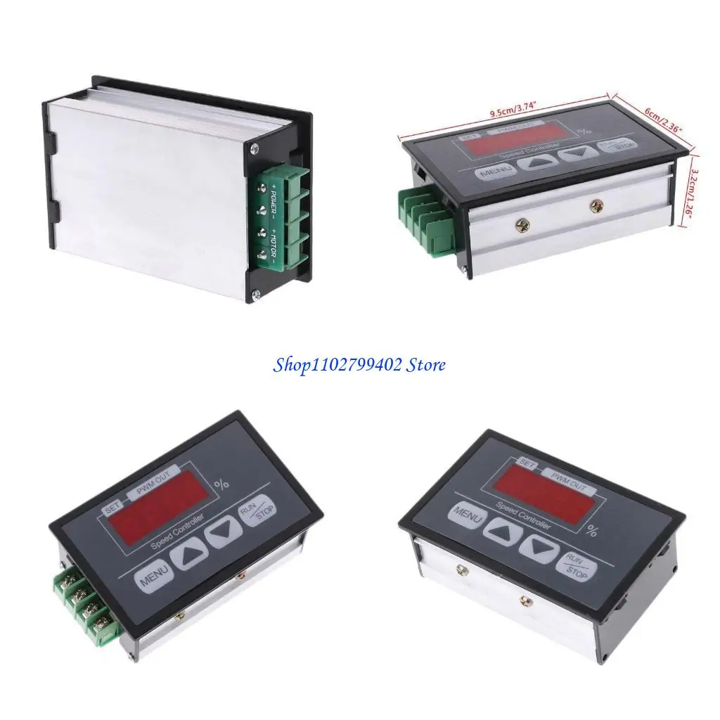 547F 6-60V PWM for DC Motor Speed Controller With Digital Display Panel Button Govern