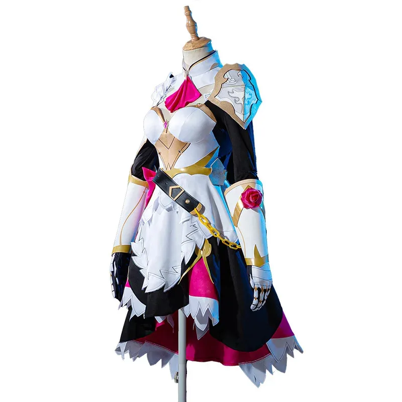2025 New Genshin Impact Knights Maid Costume Full Set Dress Cosplay Noelle