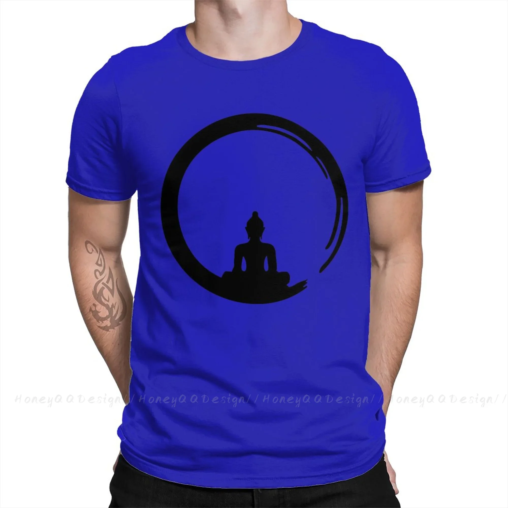 Enso Zen Circle Of Enlightenment,Buddha,Buddhism Pure Cotton O neck Tees Harajuku Adult Shirt Oversize Men Philosophy TShirt