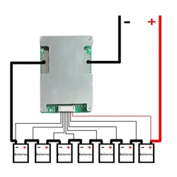 6S 24V 50A Lithium Battery Protection Board  PCB BMS Protection Board With Power Battery Balance/Enhance