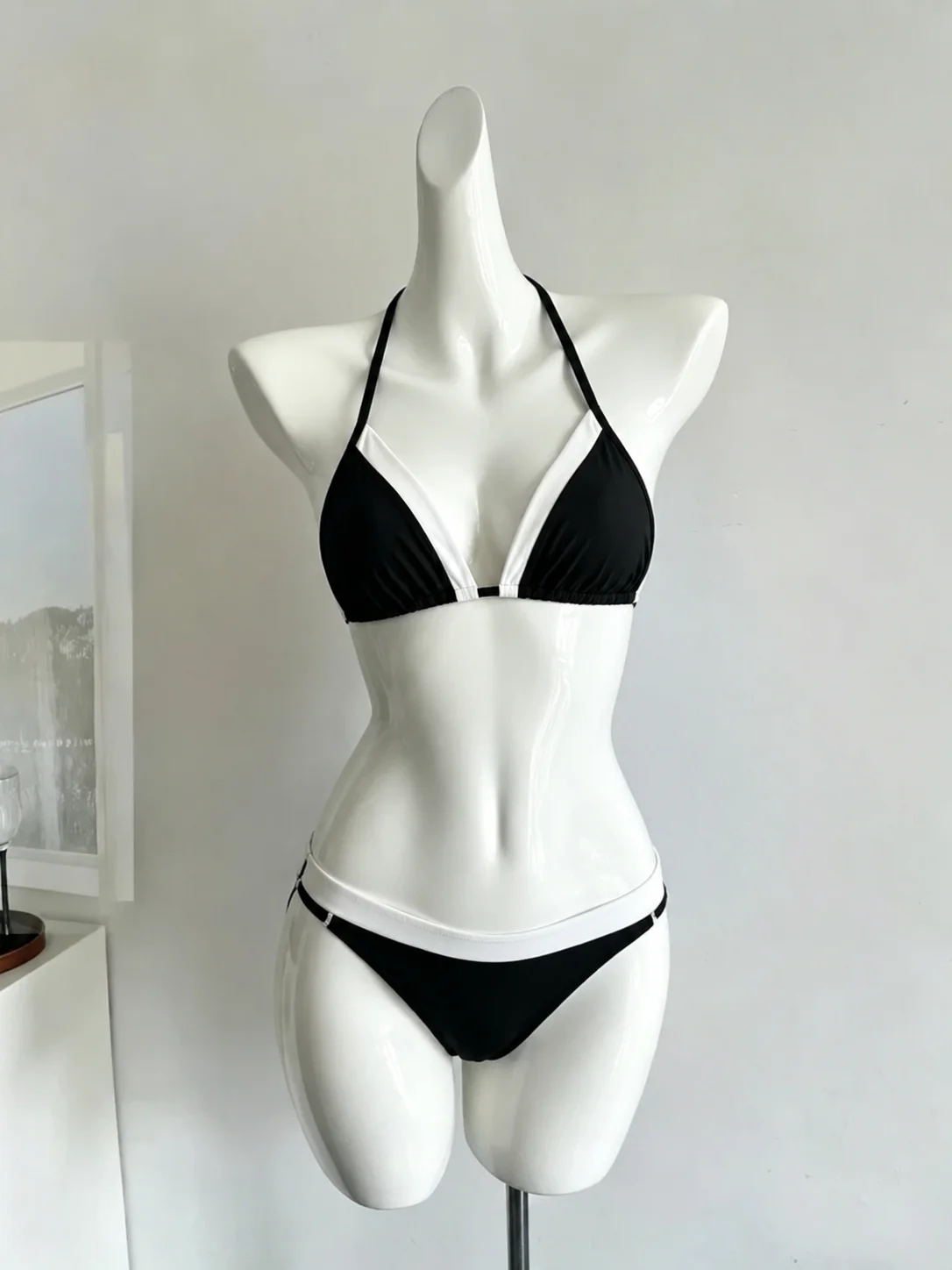 Women Japanese Sweet Lolita Swim Skirt Bikini Two Piece Suit Floral Print Ruffle Y2K Sexy Design Summer Beach Party Swimwear