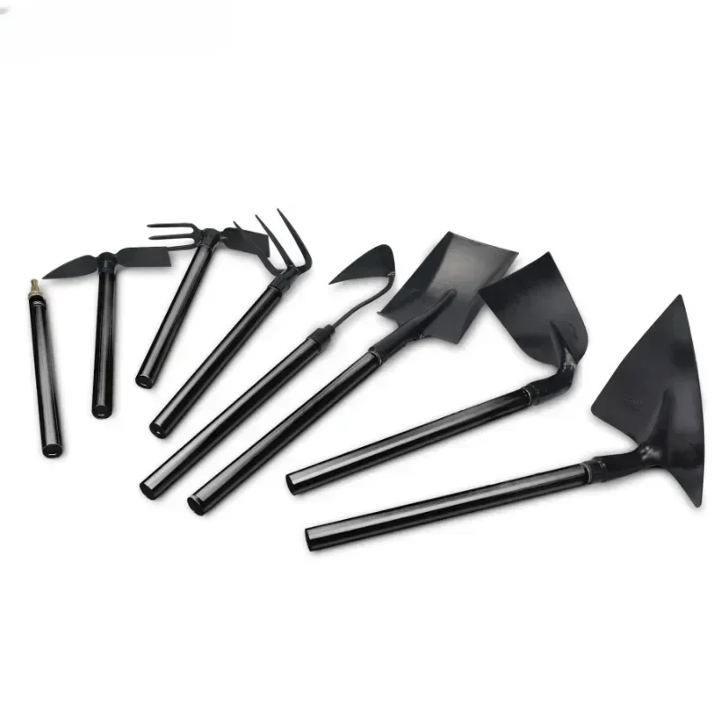 Hot SalesMulti-Function Heavy Duty Garden Tool Set Spade/Shovel/Rake/Hoe/Nozzle With Extendable Handle For Gardener
