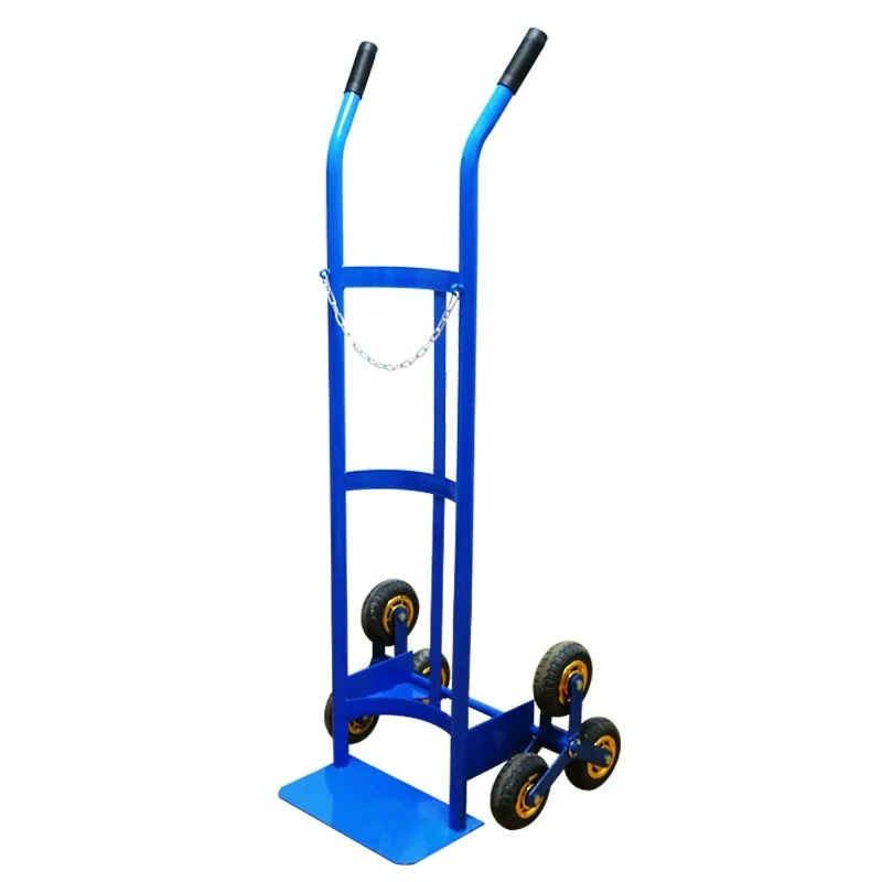1 gas cylinder handling handcart, durable for climbing floors and slopes, universal for warehouse delivery