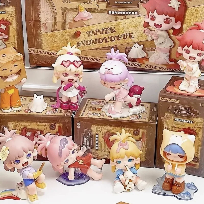 

MINISO Yobu Inner Monologue Series Blind Box Toys Kwaii Mystery Box Mistery Caixa Misteriosa Caja Figure Model Halloween Gifts