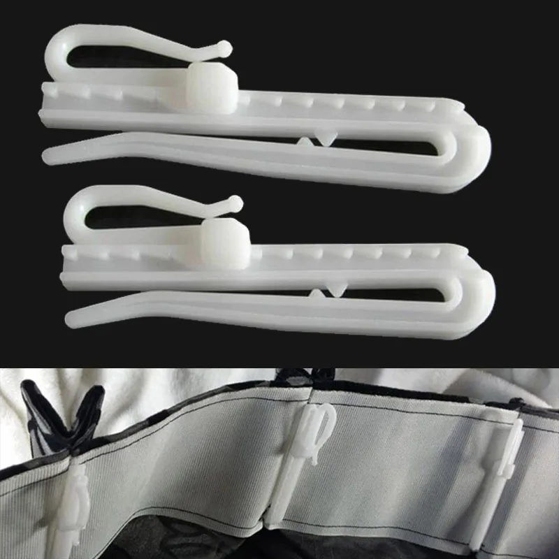 10/20pcs 7cm 8.5cm Curtain Hanging Hooks Ring Window White Plastic Curtain Hook For Home Curtain High Quality