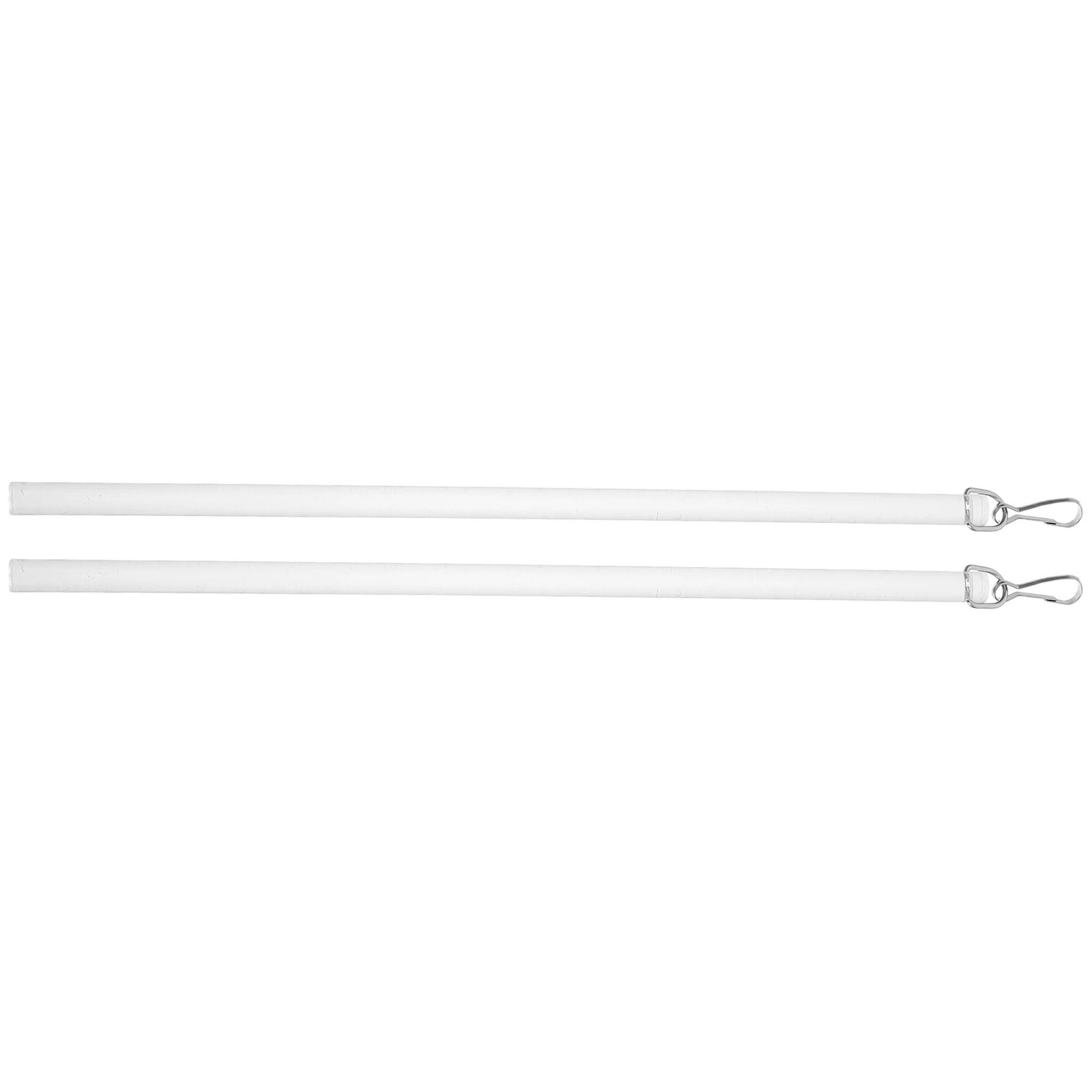 

2Pcs Clear Drapery Wand 30cm Transparent Curtain Opening Rod Universal Curtain Pull Stick Plastic Wand Caps Hook Long Blind Tilt