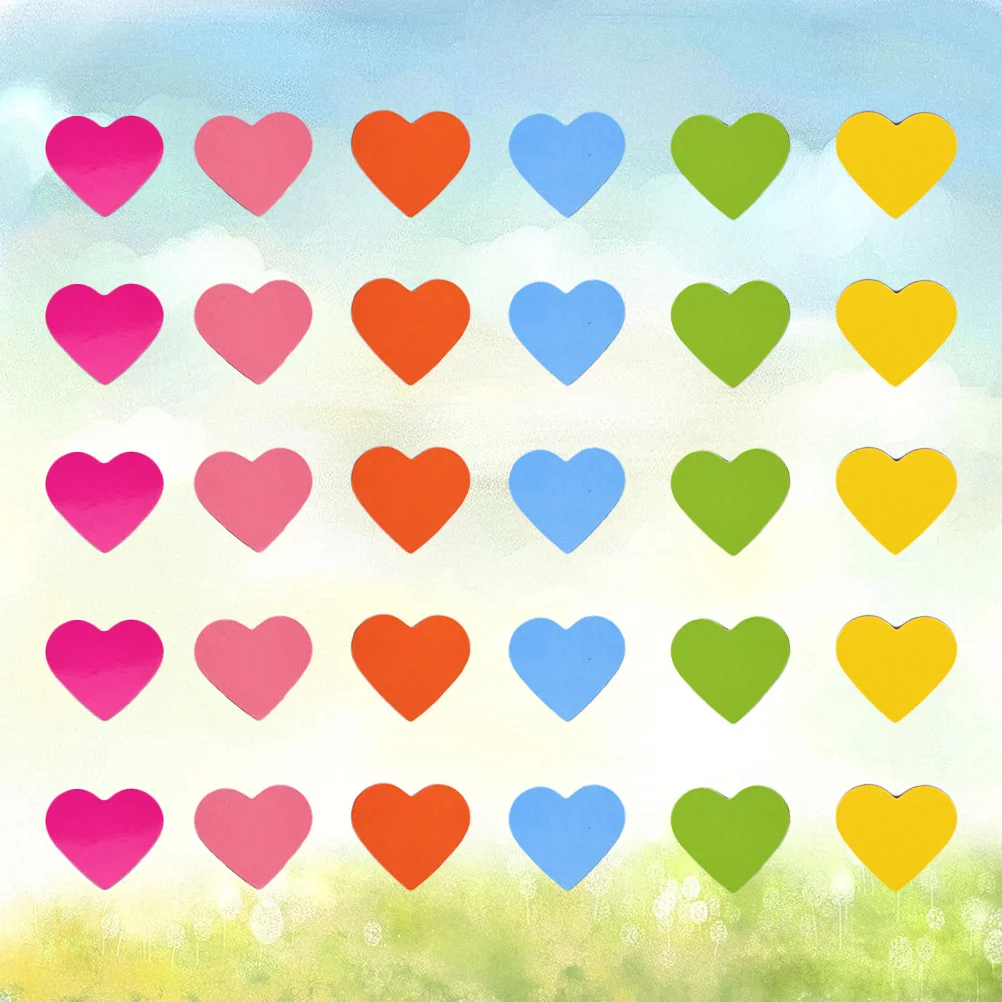 120 قطعة مغناطيس القلب 3 سنتيمتر ملصقات الثلاجة الزخرفية مقاطع مغناطيسية وظيفية لخزانة السبورة البيضاء التقويم #6