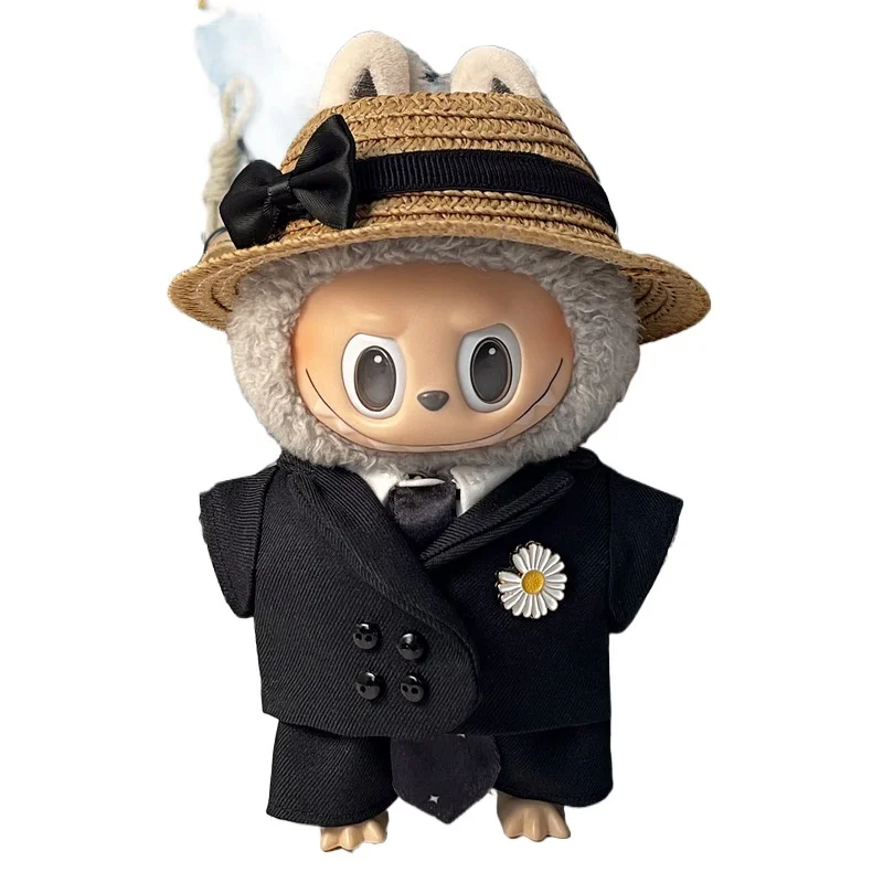 Solo vestiti adatti per vestiti per bambole Labubu da 17 cm seduti Vestiti Labubu Gd Abiti da concerto Accessori per bambole Regali di festa