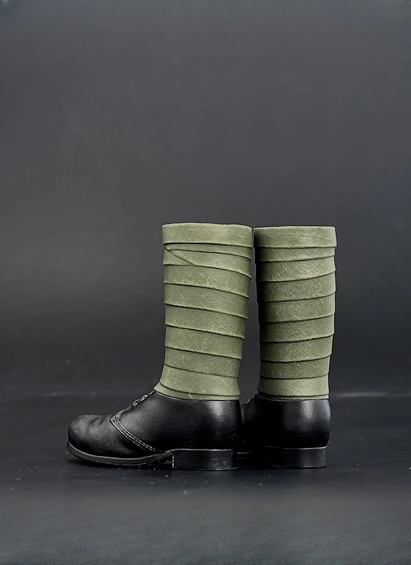 ZY1034 1/6, botas con cordones del ejército soviético de la Segunda Guerra Mundial, modelo de zapatos huecos para figuras de acción de 12 pulgadas, juguetes para el cuerpo