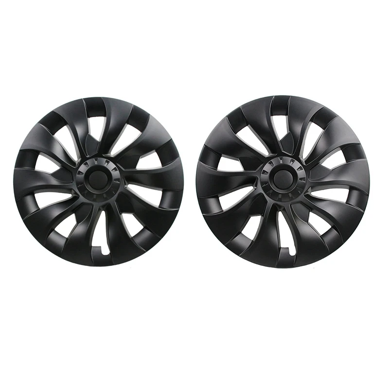 Model 3 Wheel Cover 18 Inch, Hub Cap Full Cover Replacement Accessories For Tesla Model 3 - Matte Black