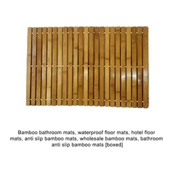 Comfortable And Durable Bamboo Bathroom Mat Waterproof And Insect-Proof For Everyday Moso Bamboo Floor Mats Are Insect