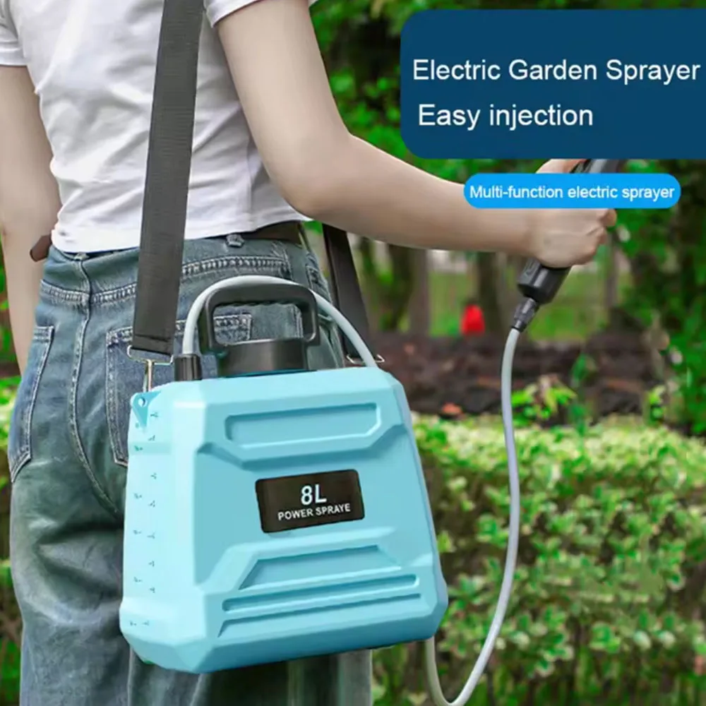 8L Electric Backpack Sprayer,Lithium Battery High Pressure Agricultural Sprayer,Pesticide Irrigation Disinfection Garden Sprayer