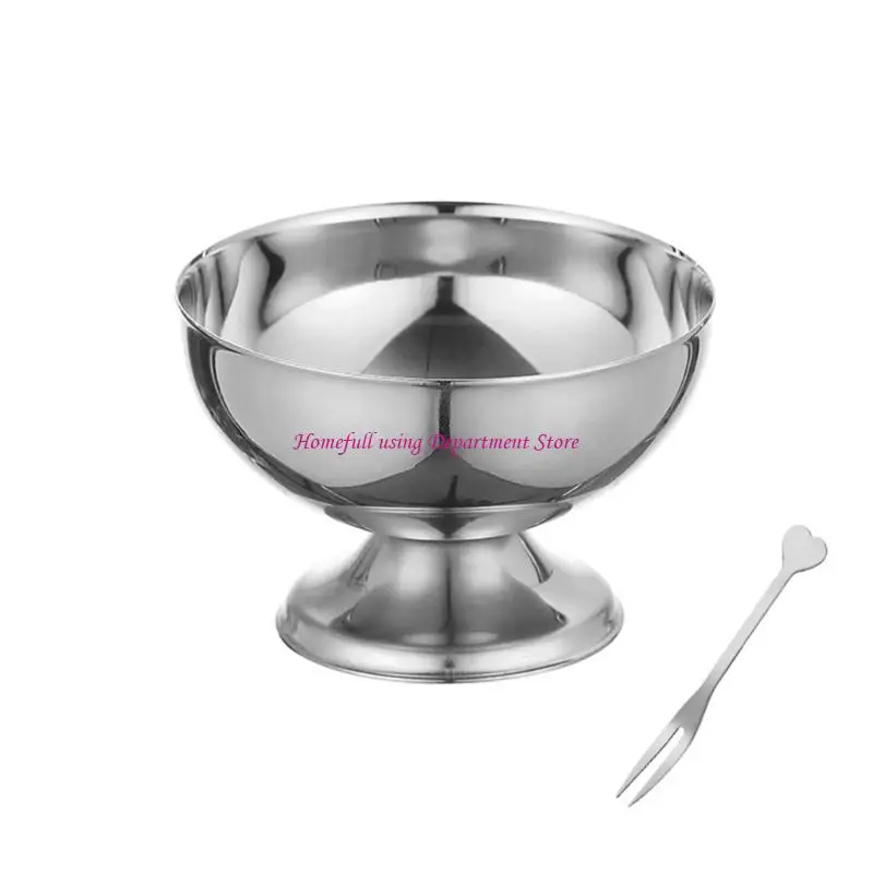  High Performances Nonrust Steel Ice Creams Salad Bowl Tableware for Daily Use