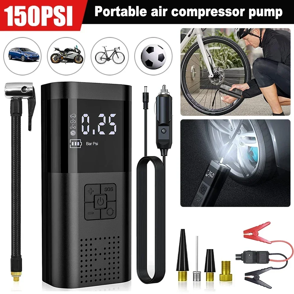 Car mounted inflation pump emergency start all-in-one machine convenient inflation pump  car emergency equipment