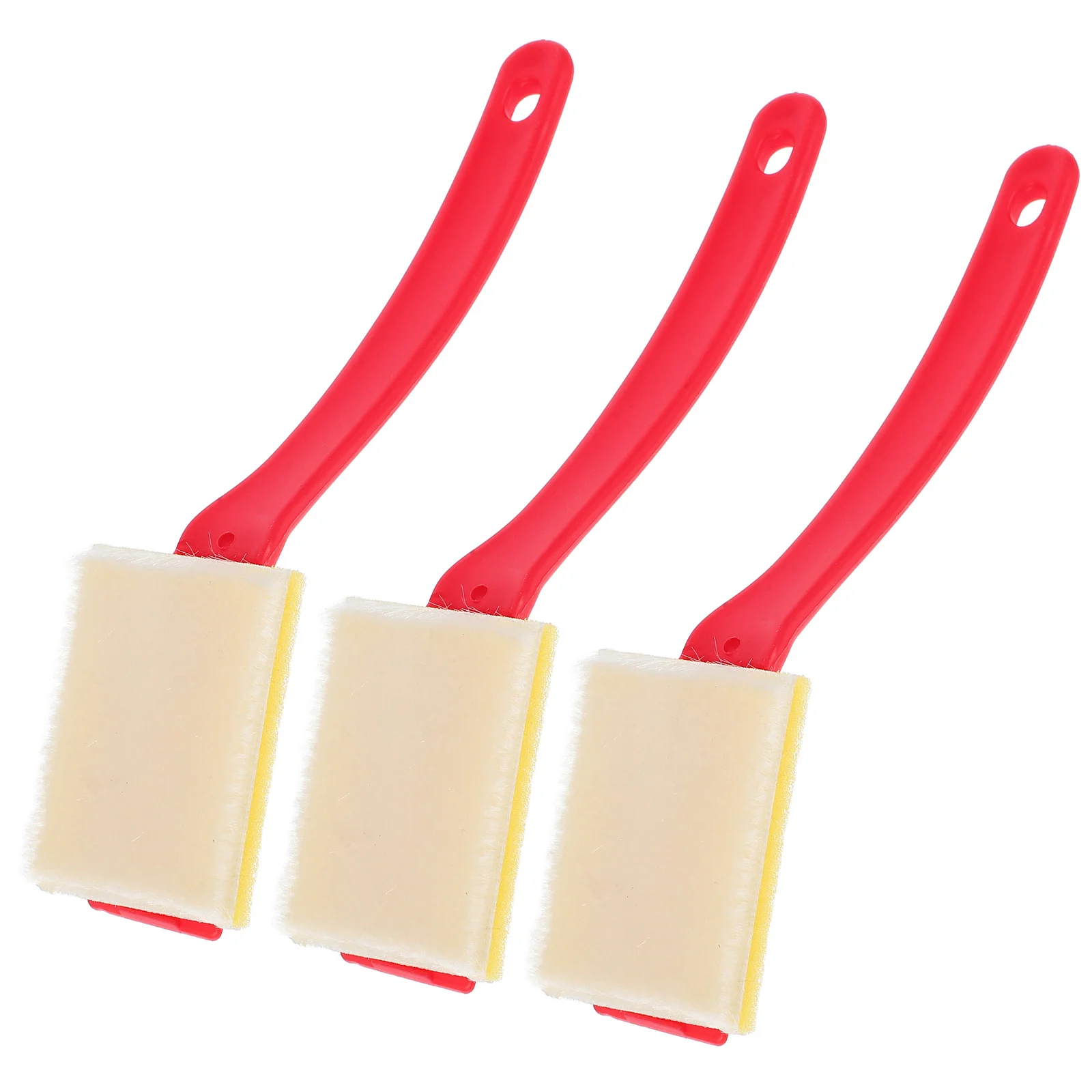 Strumento per bordi per pittura murale da 3 pezzi, setole in nylon di grado professionale, tagliabordi per linee pulite su battiscopa, soffitti