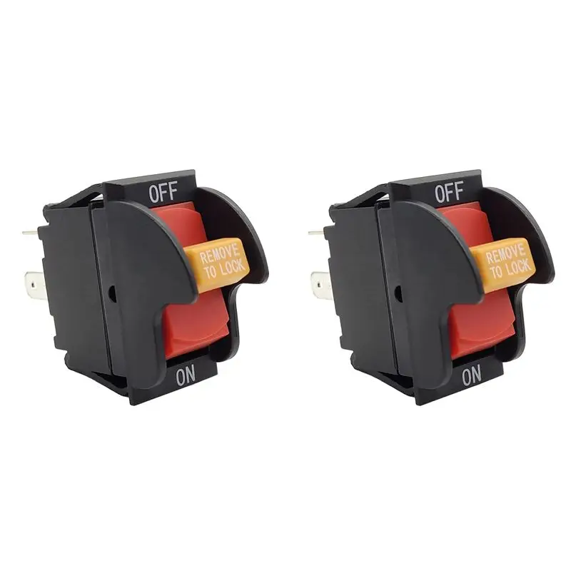 DT39 2X SW7B On-Off Toggle Switch 2 Prong, Replacement for Delta/for Ryobi Table Saws Drill for Press, 125/250V 20/12A