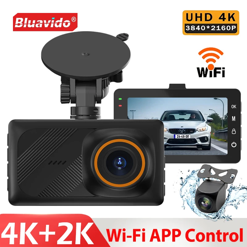4K+2.5K Dual Dash Cam with 3