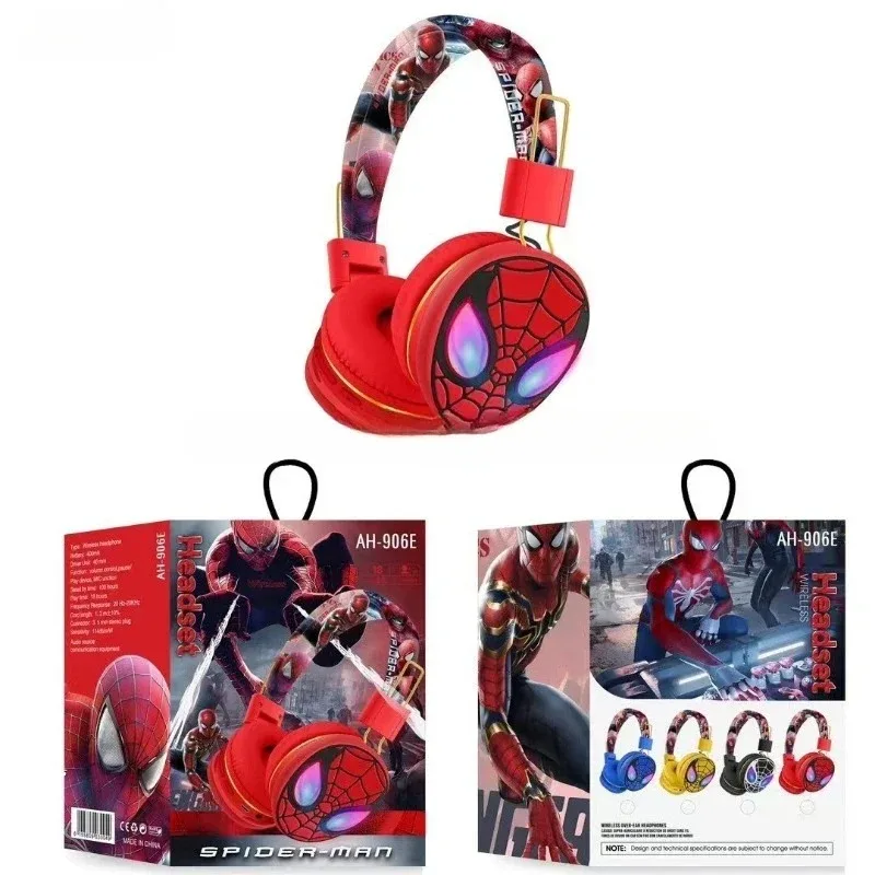 

Cute Marvels Earphones AH-906E Cartoon Spider Man Headwear Music Earphones Foldable Festival Gifts