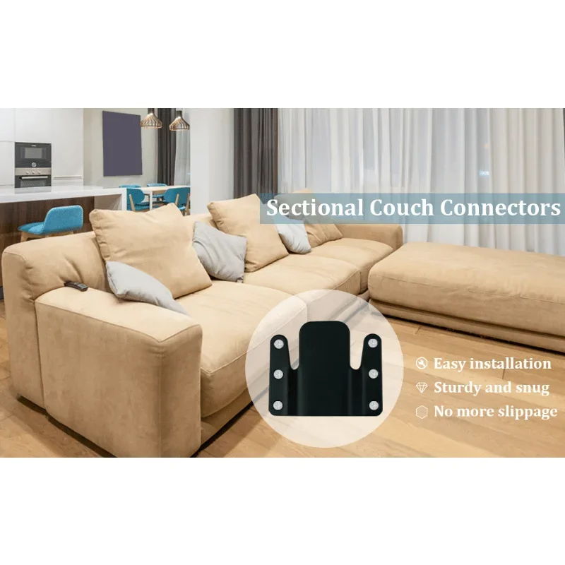 Universal partition sofa integrated connection seat bracket (with hardware), Furniture Joint, Modular Seating, Sturdy Connection