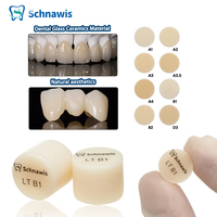 10Pcs/ Box LT HT Dental Lab Emax Lithium Disilicate Press Ingots Lithium Ceramic Glass Block Ultra-thin Veneer Casting Block