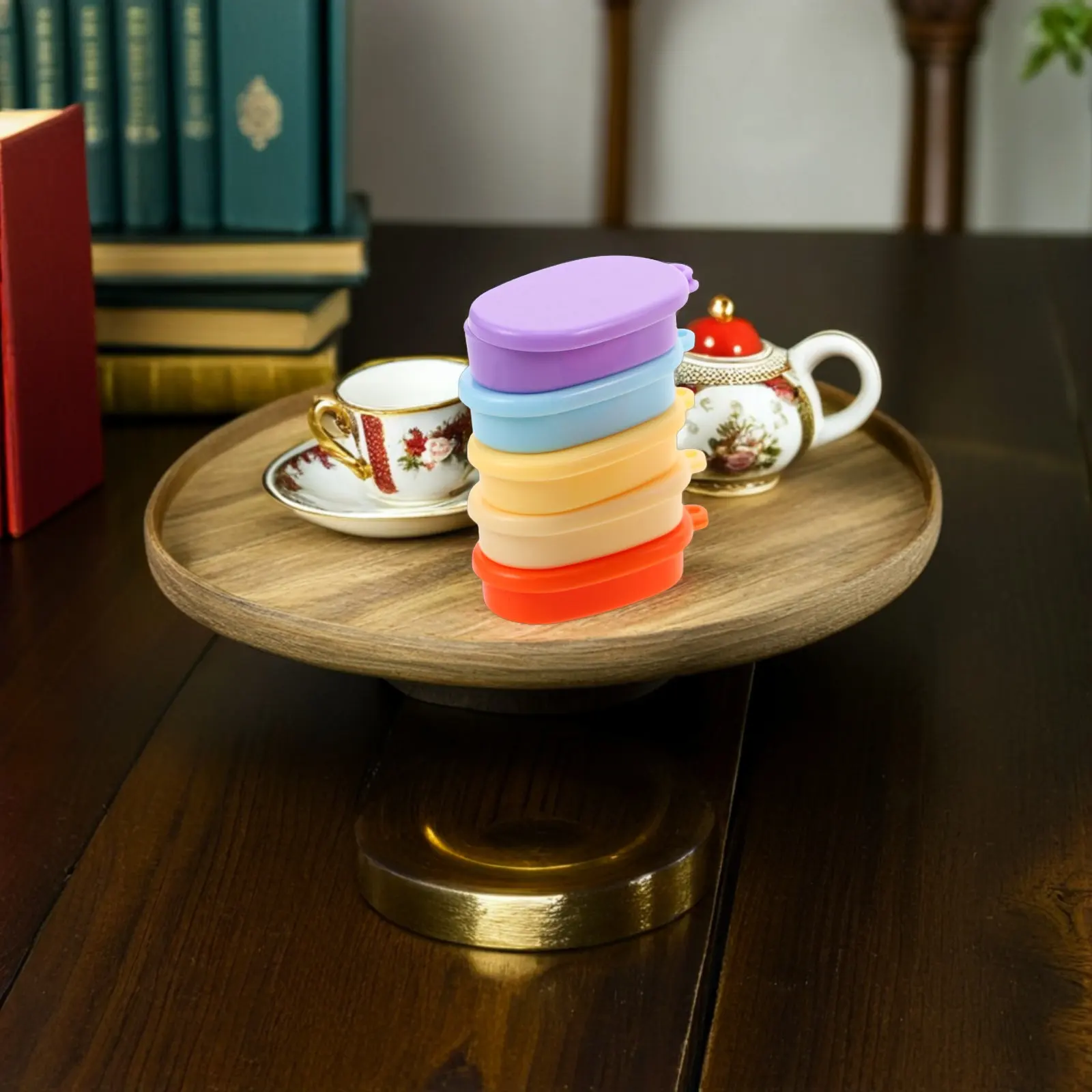 

10Pcs Miniature Lunch Box Realistic Handmade Small Food Organizer for Dollhouse Kitchen and Dining Decor Miniature Toy Lunch Box