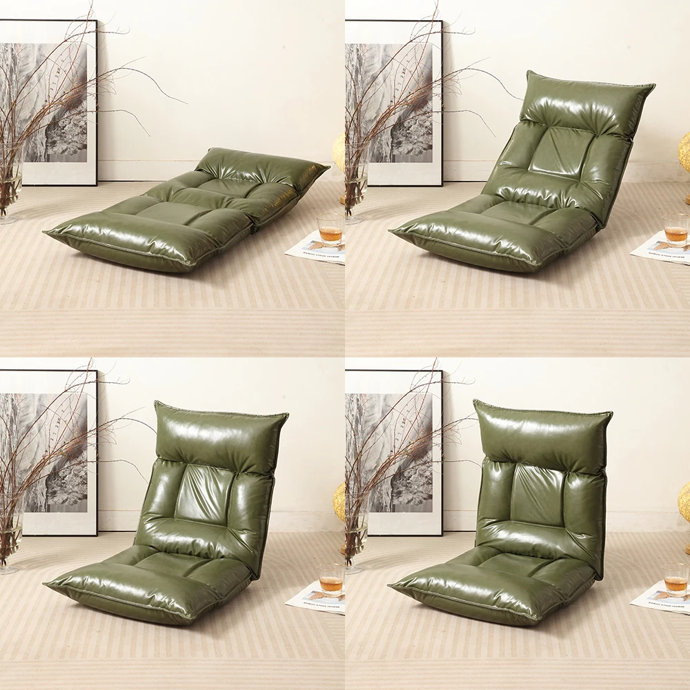 Foldable Floor Chair with Back Support 42 Adjustable Positions for Home And Office Use