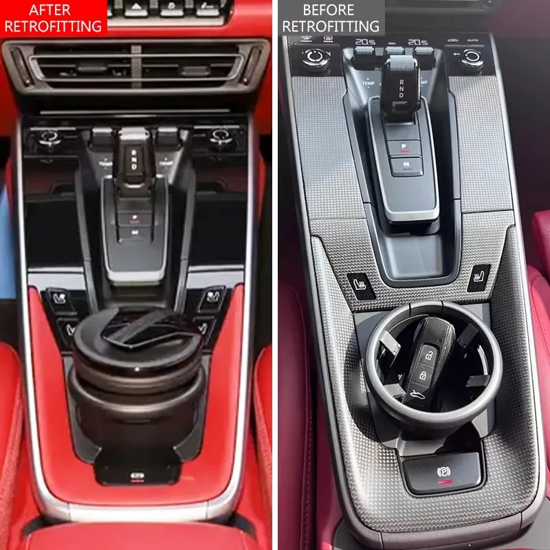 26 Style 2019-2025 992 Automotive Modification Upgrade Central Control Button Carbon Fiber Panel Button Protective Film For 911